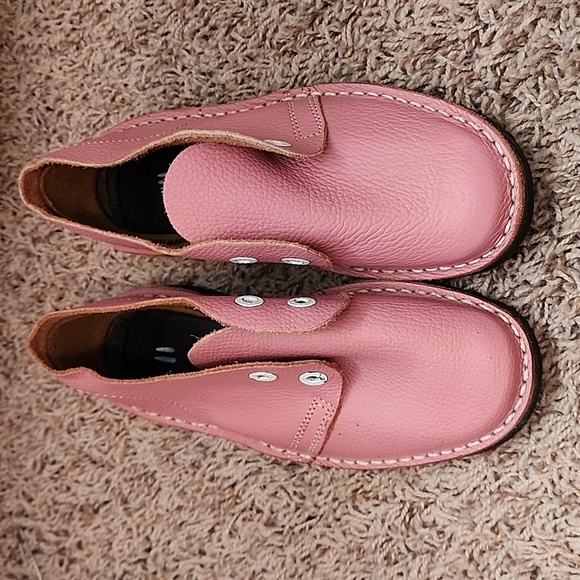 Pink custom leather shoes - Picture 2 of 4